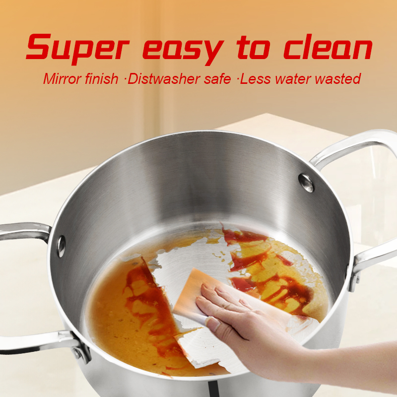 Daosheng Fast Supply Speed Dishwasher Safe Cooking Simmering Soup Stew 18/10 Stainless Steel Stockpot