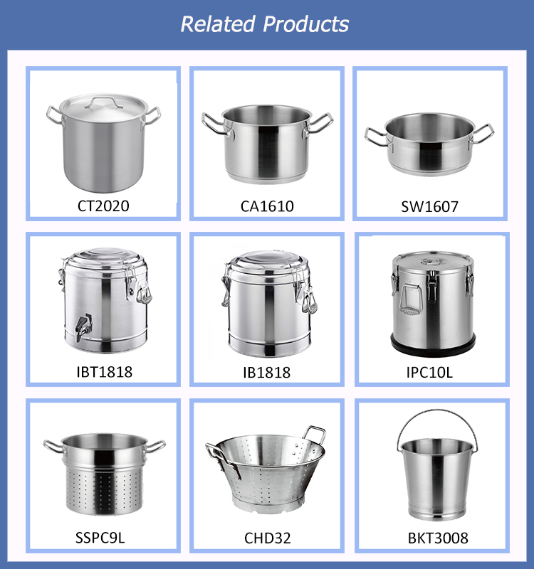 Commercial Stainless Steel Stock Pot with Lid