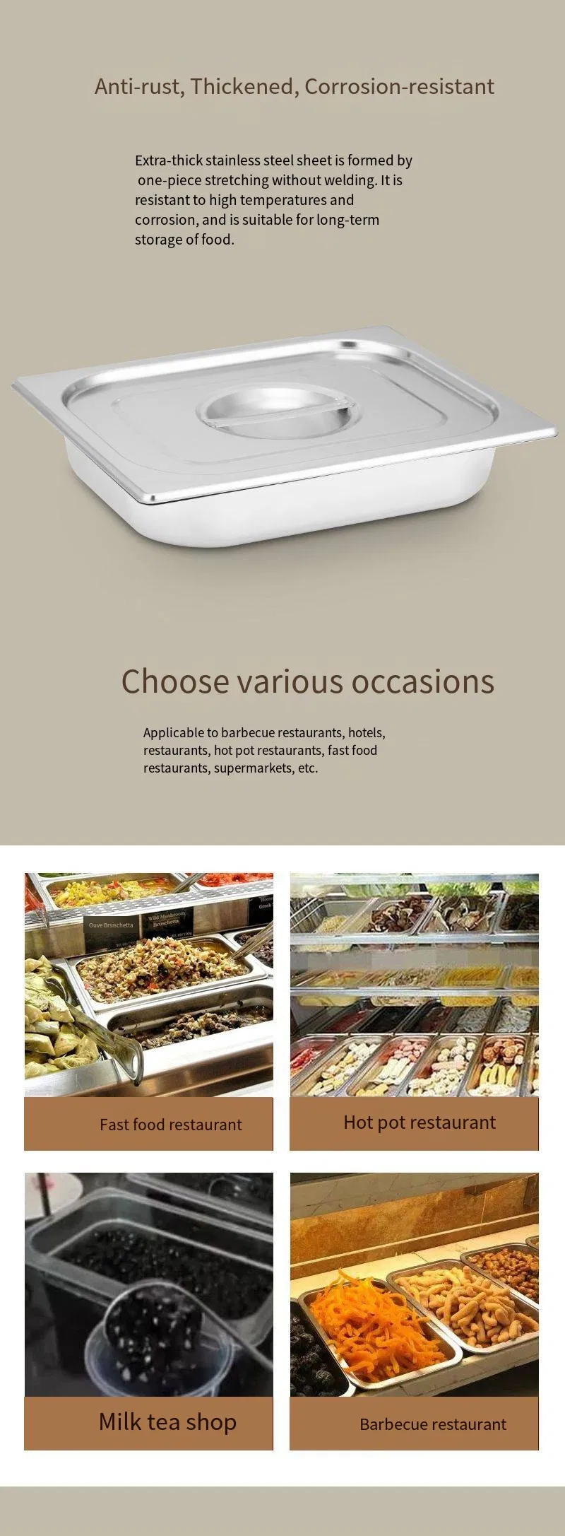 Durable catering basins