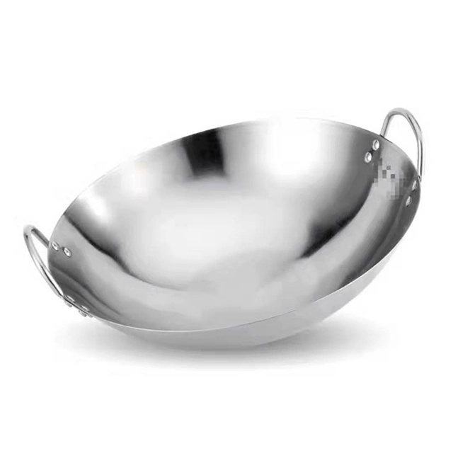 Kitchenware Stainless Steel Wok Pan China Made Factory Wok