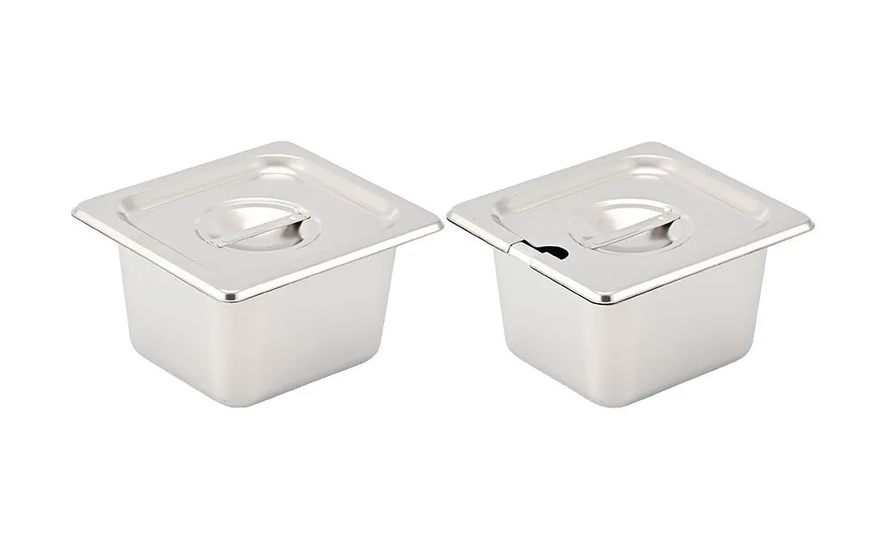 Notched lid or closed lid