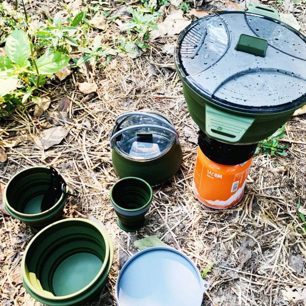 2.5L Folding Cooking Pot, Portable Cookware for Outdoor Hiking Mi27030