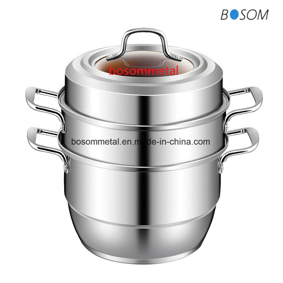 304 Masterclass Premium Cookware Stainless Steel Cooking/Stock/Soup Pots/Steamer