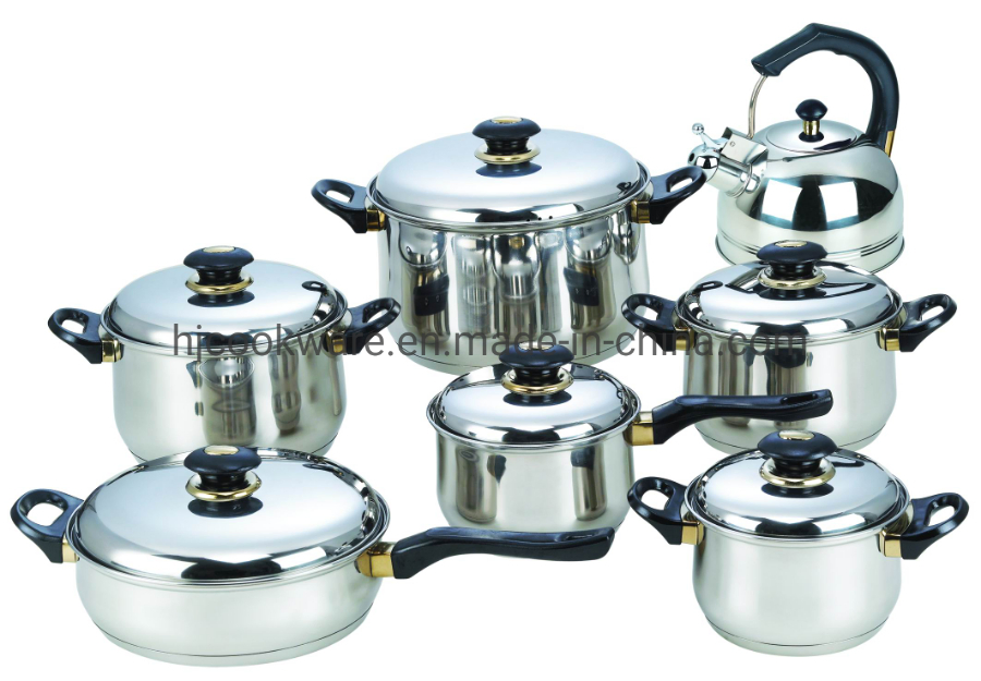 Classic Professional 10PCS Stainless Steel Kitchenware Cookware with Bakelite Handle