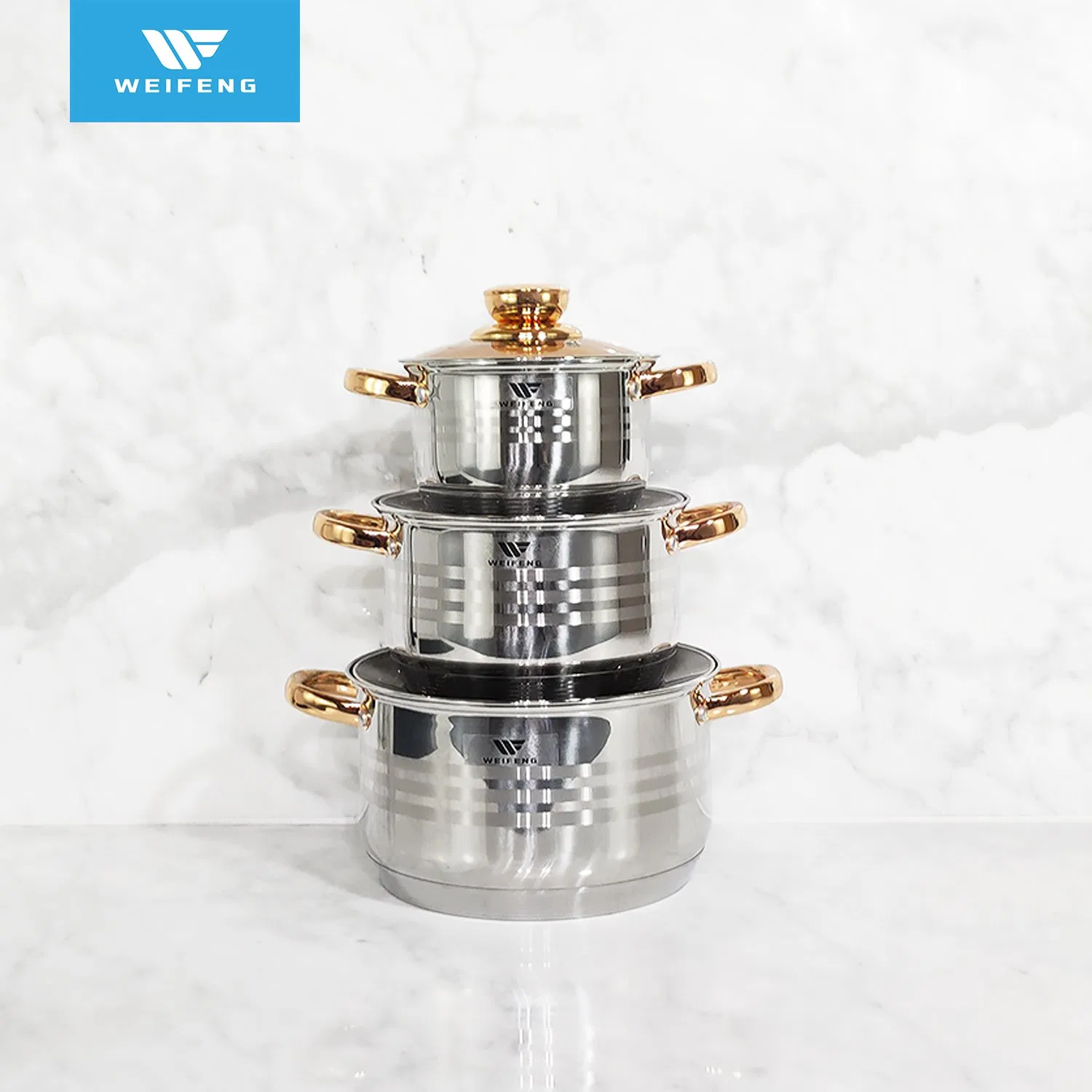 12PCS Classic Looks, Professional Performance Stainless Steel Cookware