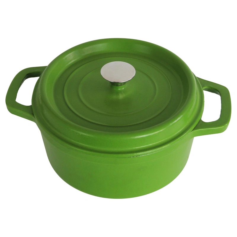Green Color Cast Iron Dutch Oven