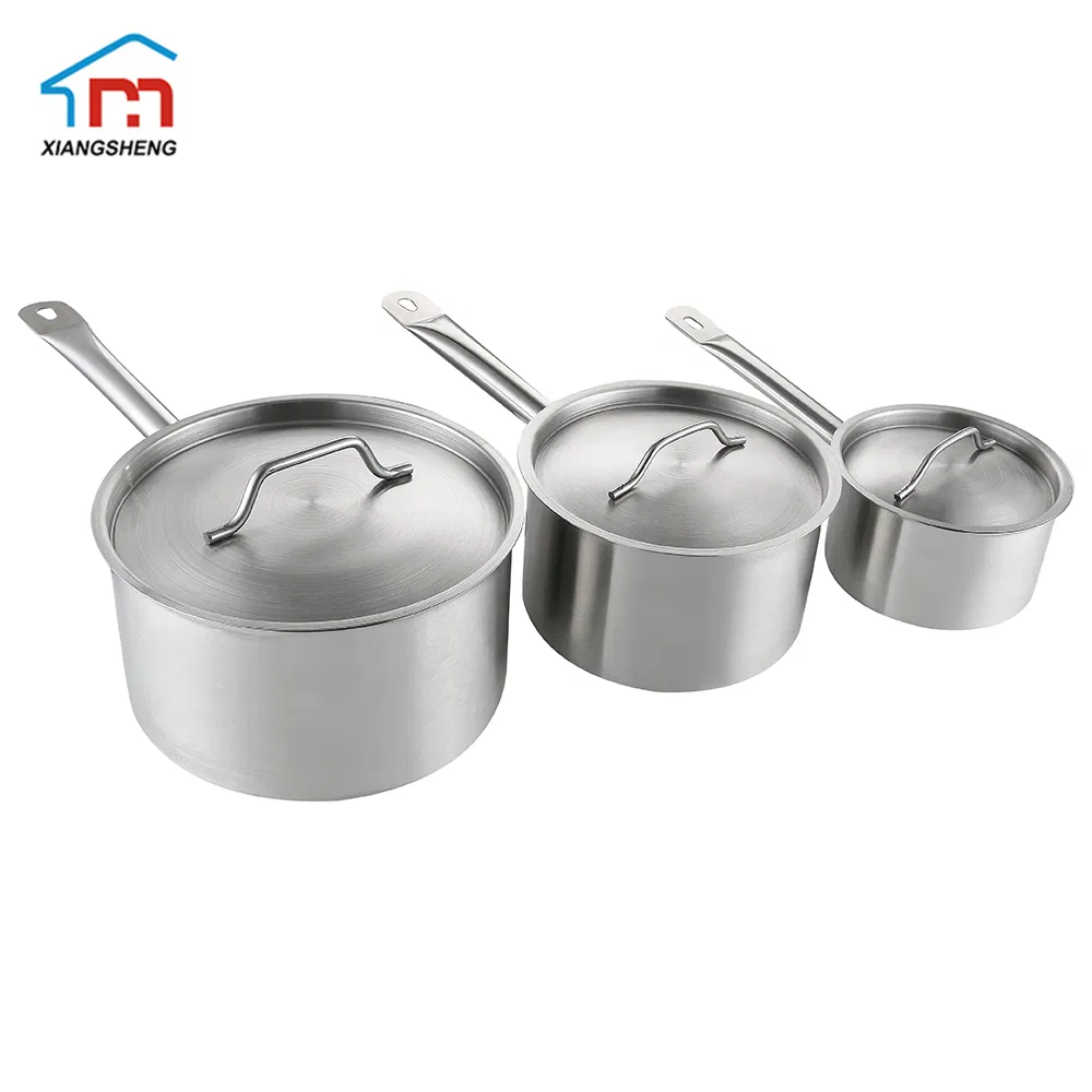 Xiangsheng Stainless Steel Sauce Pan with Single Handle Sauca Pot