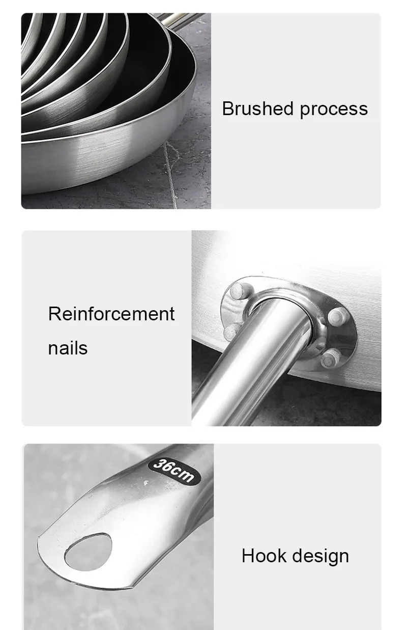 Stainless Steel Frying Pan View 1