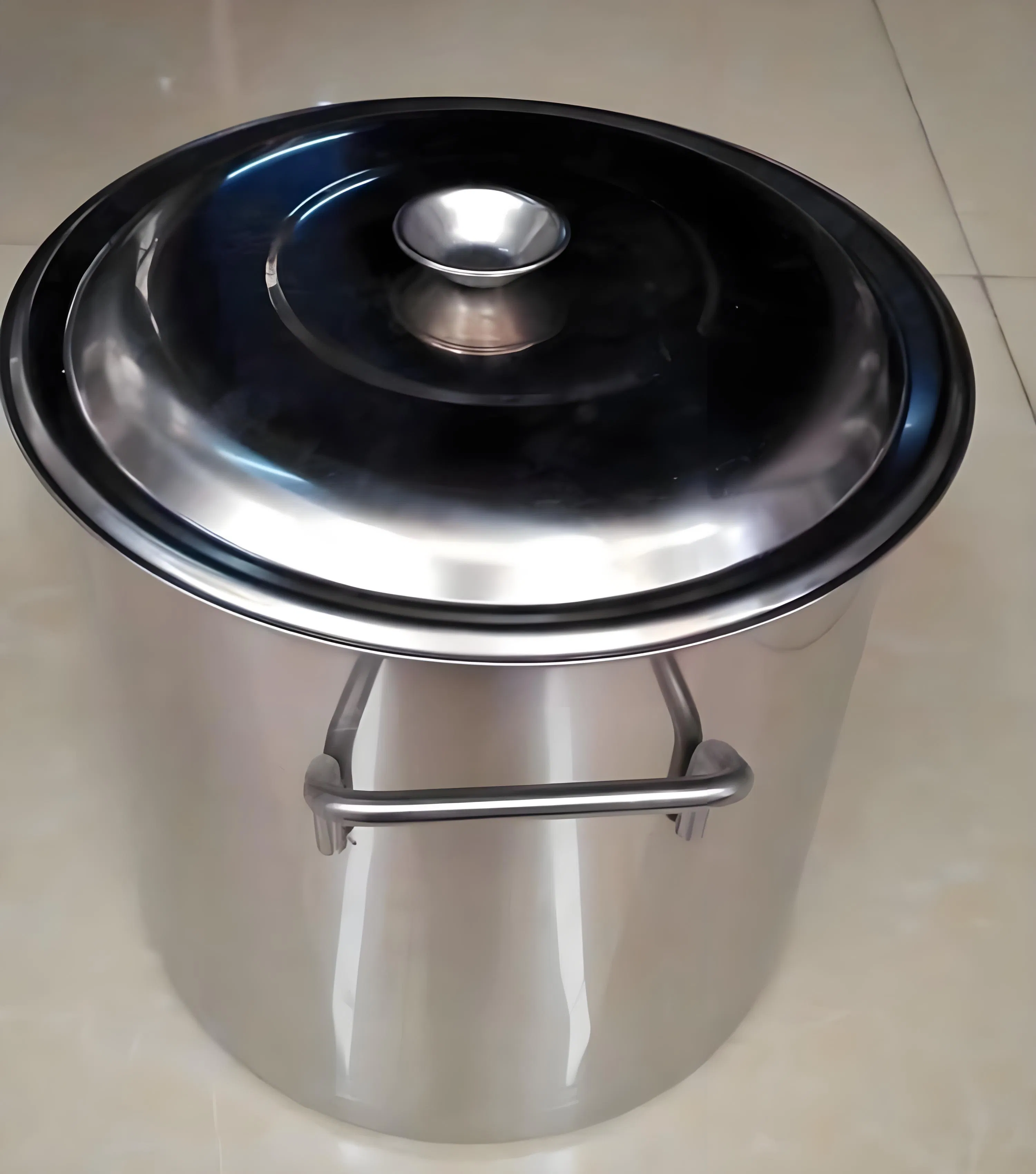 Extra-Large Stainless Steel Stock Pot with Ergonomic Handles