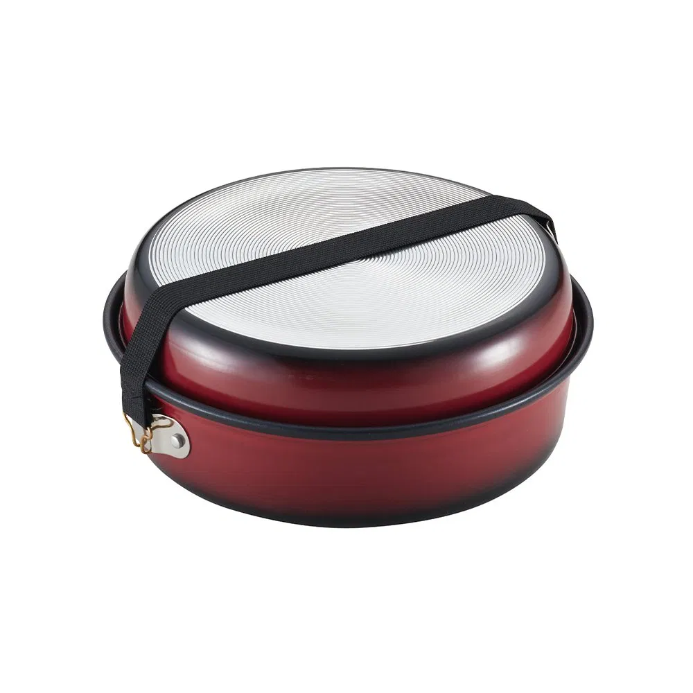 Lightweight Portable 2 Person Aluminum Cook Set Hiking Outdoor Tableware Hiking Camping Cookware