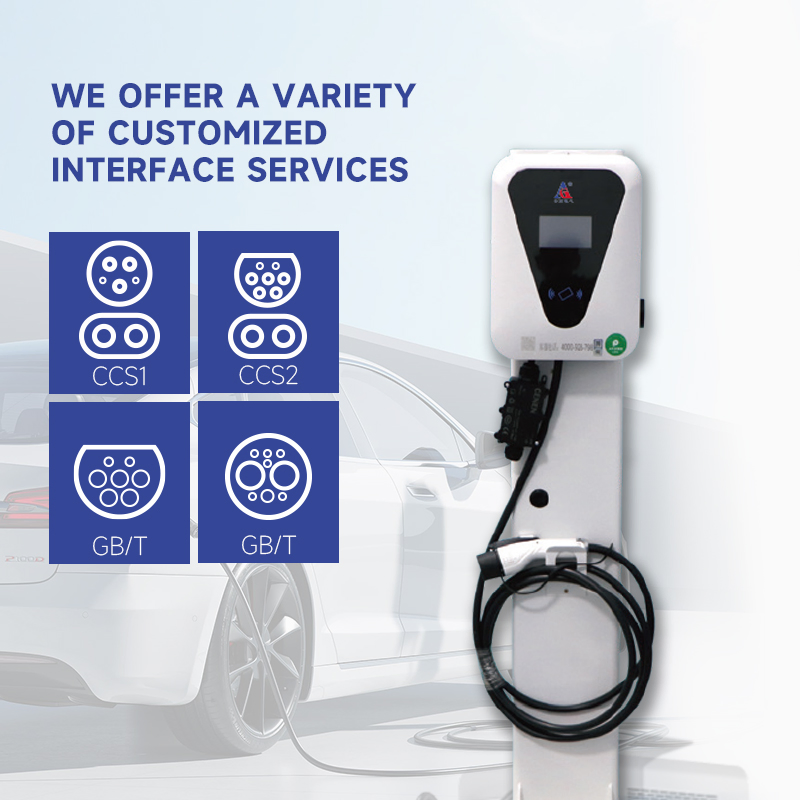 AG-7kw Floor Mounted Alternating Current EV Car Charger for Intelligent Interaction Charging Pile
