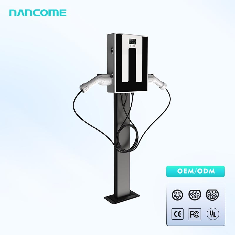44kw High-Power Ocpp AC Pole-Type Public Electric Vehicle Charger Station