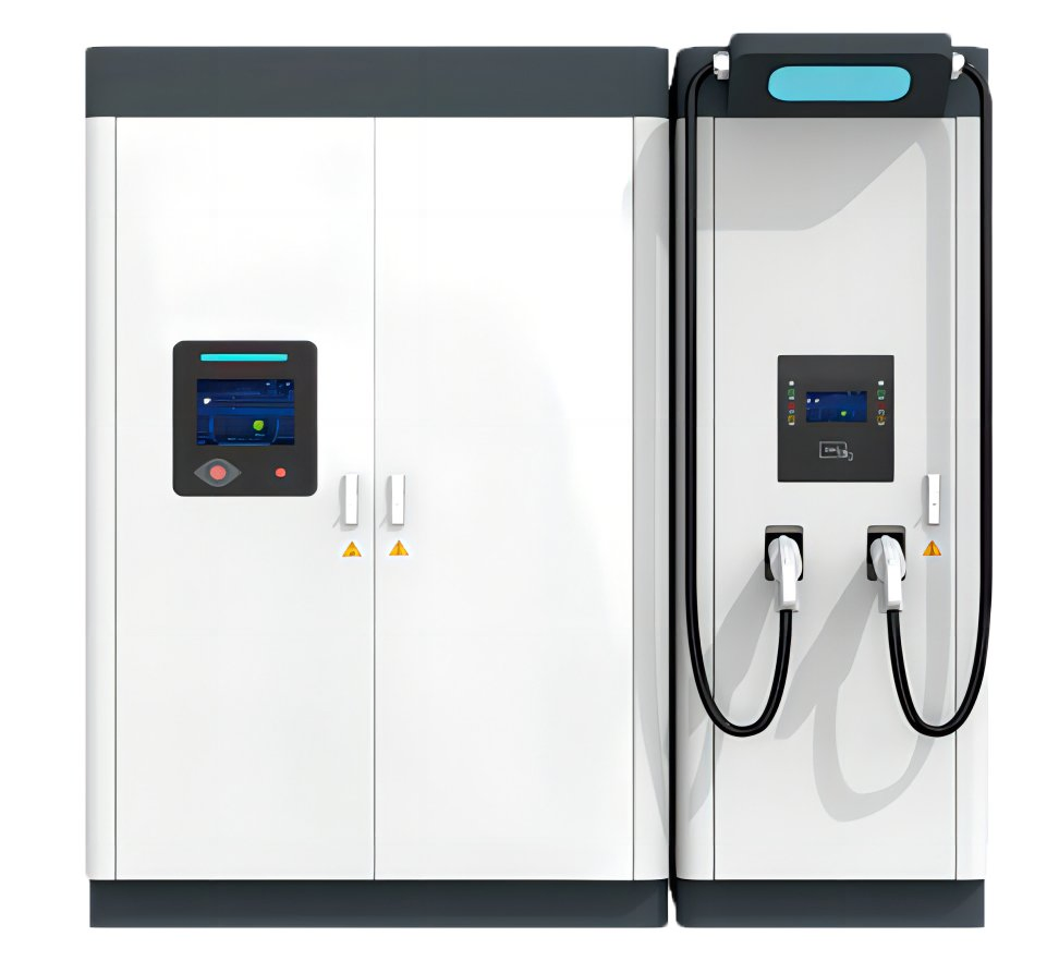 Integrated Solar Power EV Charger Solution 215kwh Backup Energy Storage 100kw Smart DC Fast Car Charging Station CCS IP54 New