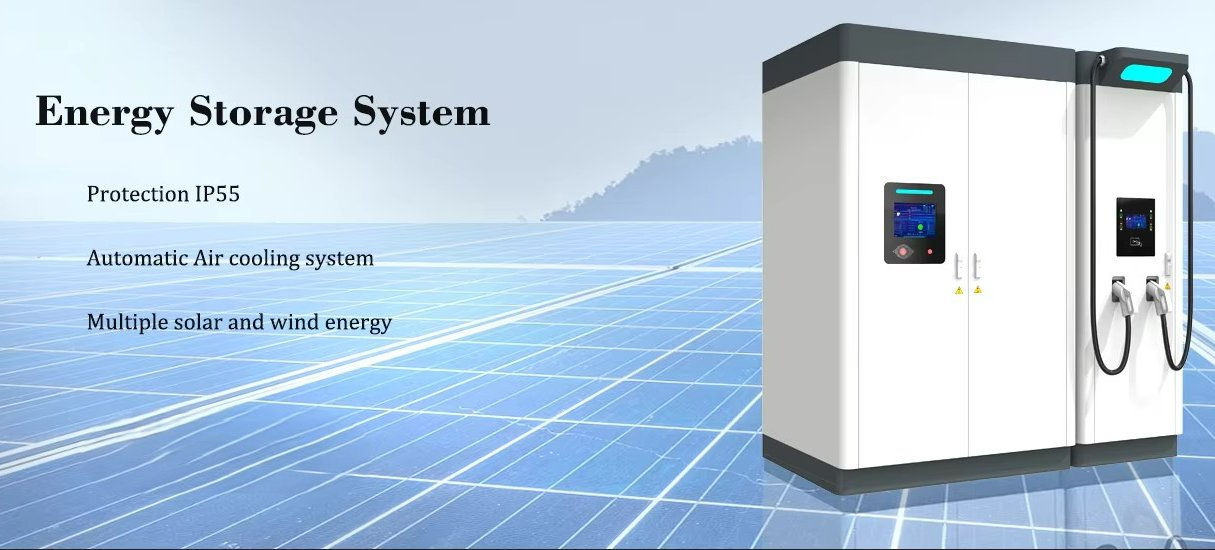 215kwh Backup Power Solutions 100kw Floor Mounted DC Fast Car Charging Station CCS Level 2 EV Charger Ocpp1.6j Electric Vehicle