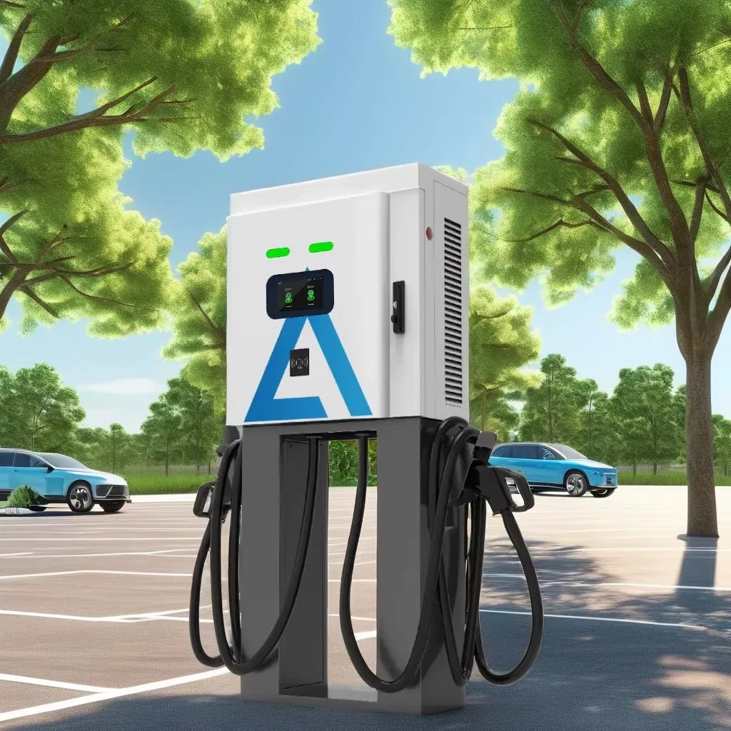 60kw DC Fast EV Charger Pedestal, Ocpp 1.6j &amp; CE Certified, CCS2 Combo for Public Charging Station &amp; Fleet
