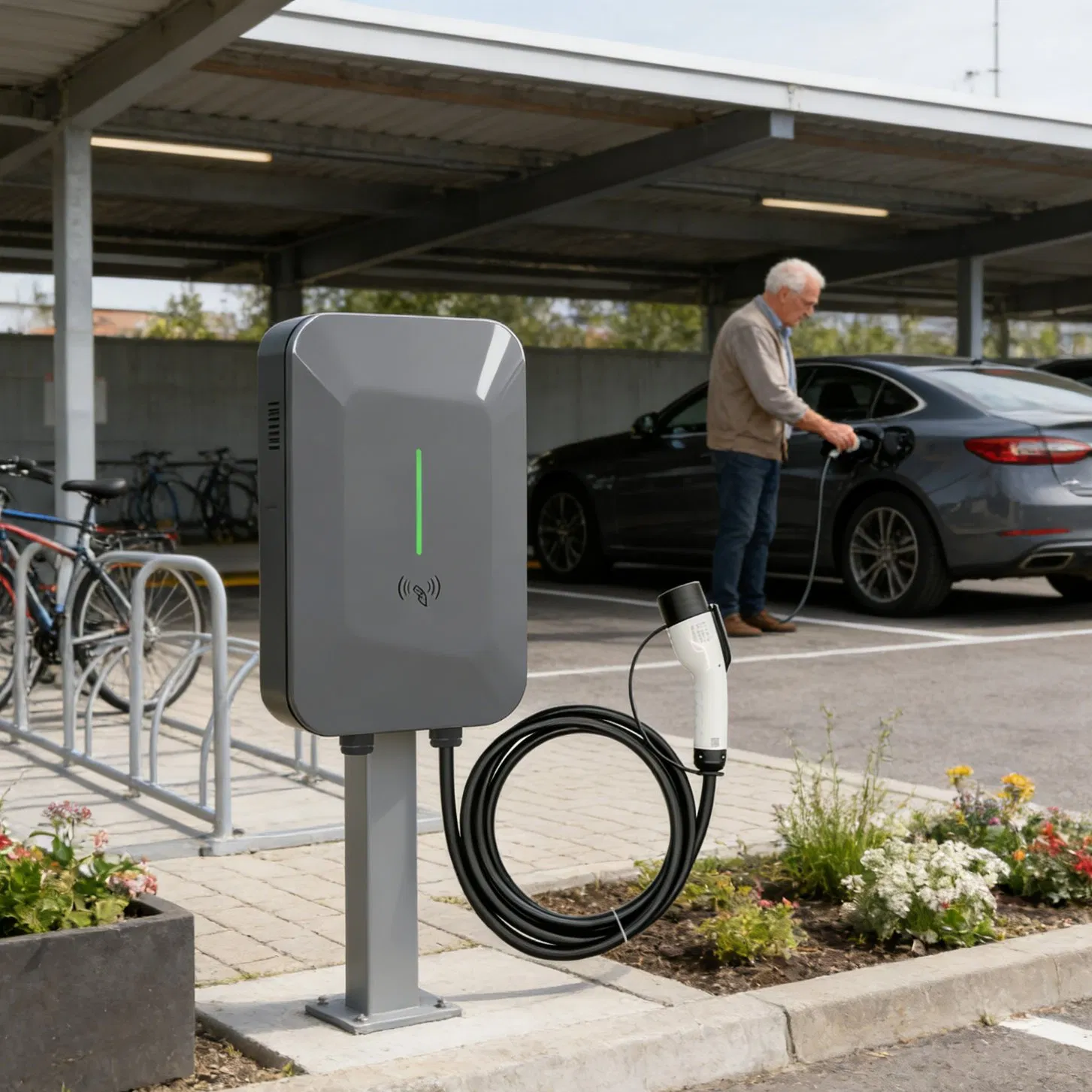 Dual Socket 22kw EV Charger with Power Sharing &amp; Master-Slave Mode