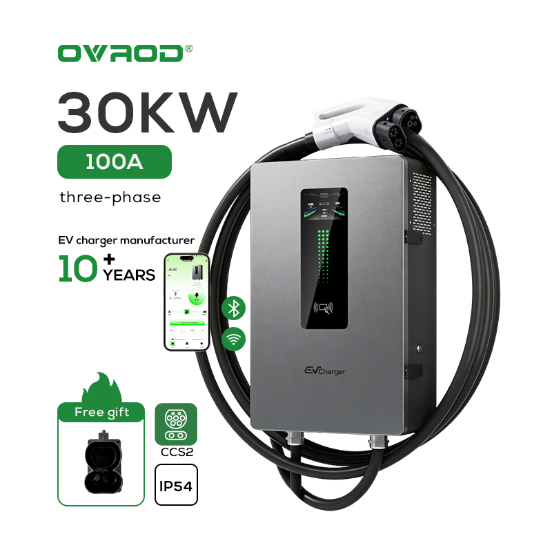 Ovrod 20kw 30kw 40kw CCS 2 Gbt Fast DC EV Charger Station Electric Vehicle Charging Station for Public and Household Use