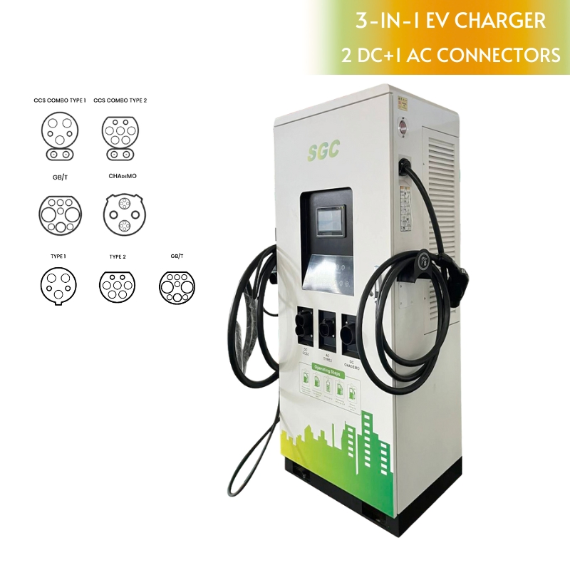 AC+DC EV Charger for Electric Vehicle Charging Station Equipped with Ocpp 1.6j for Smart Network Management and Control