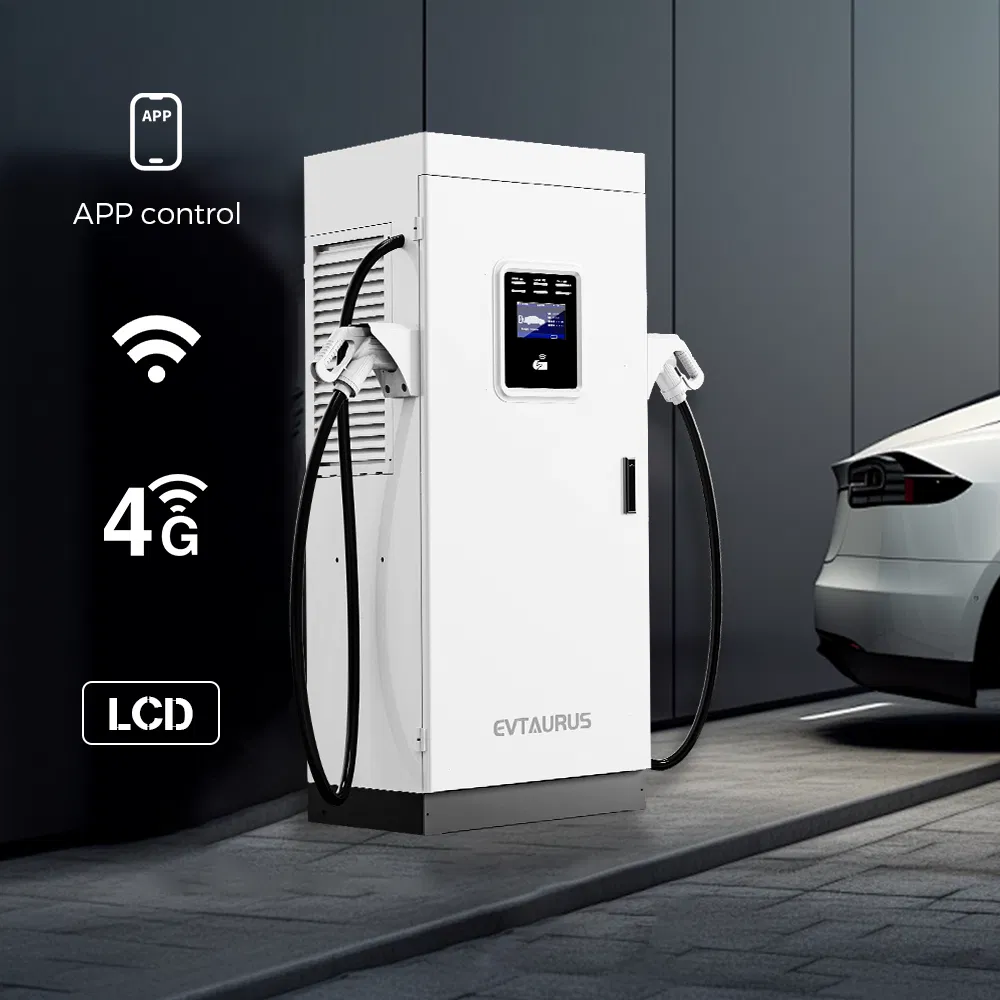 Commercial Smart Dual Gun CCS DC Electric Car EV Charger Station 60kw 80kw Fast EV Car Public Charging Station