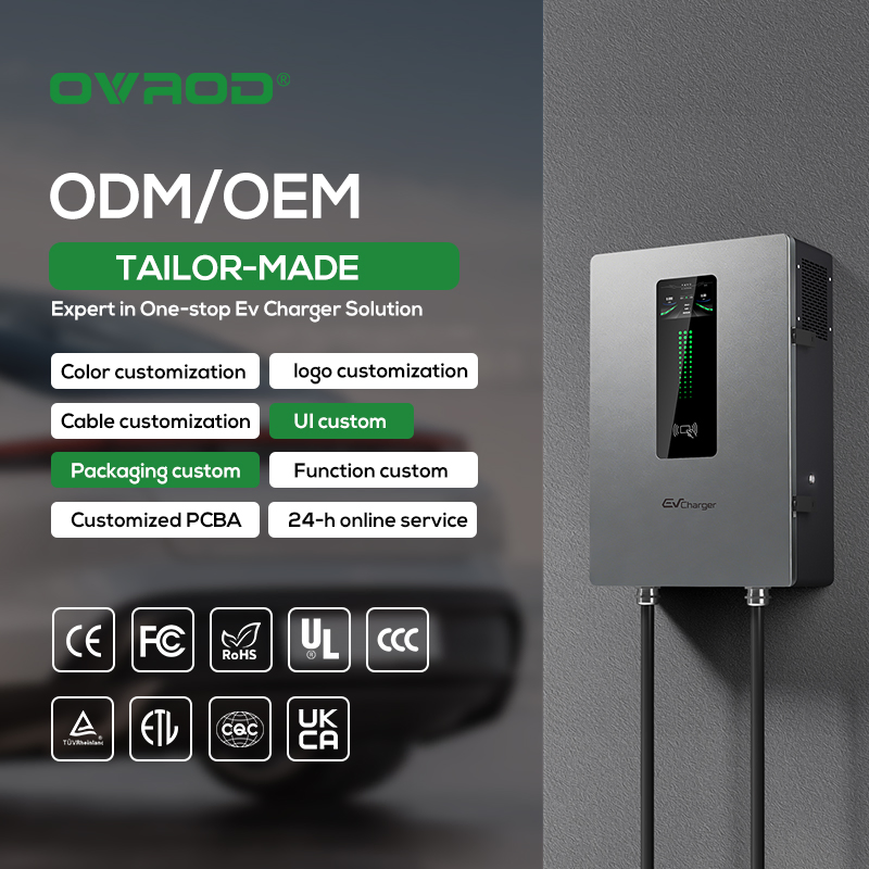 Ovrod 20kw 30kw 40kw CCS 2 Gbt Fast DC EV Charger Station Electric Vehicle Charging Station for Public and Household Use