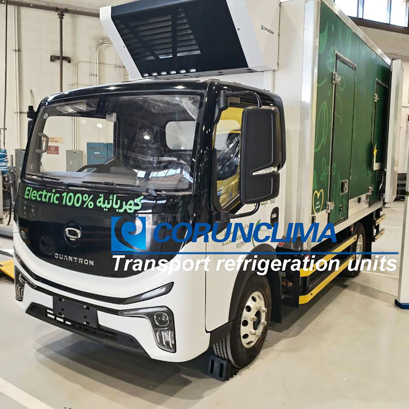 Additional Battery Bank Powered Independent Truck Refrigeration Units for Electric Truck and Engine Truck Corunclima Brand