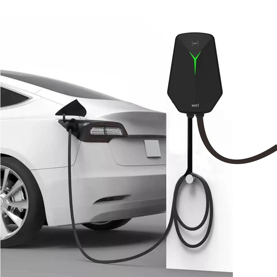 Advanced 7kw Wall-Mounted EV Charger for Home Use