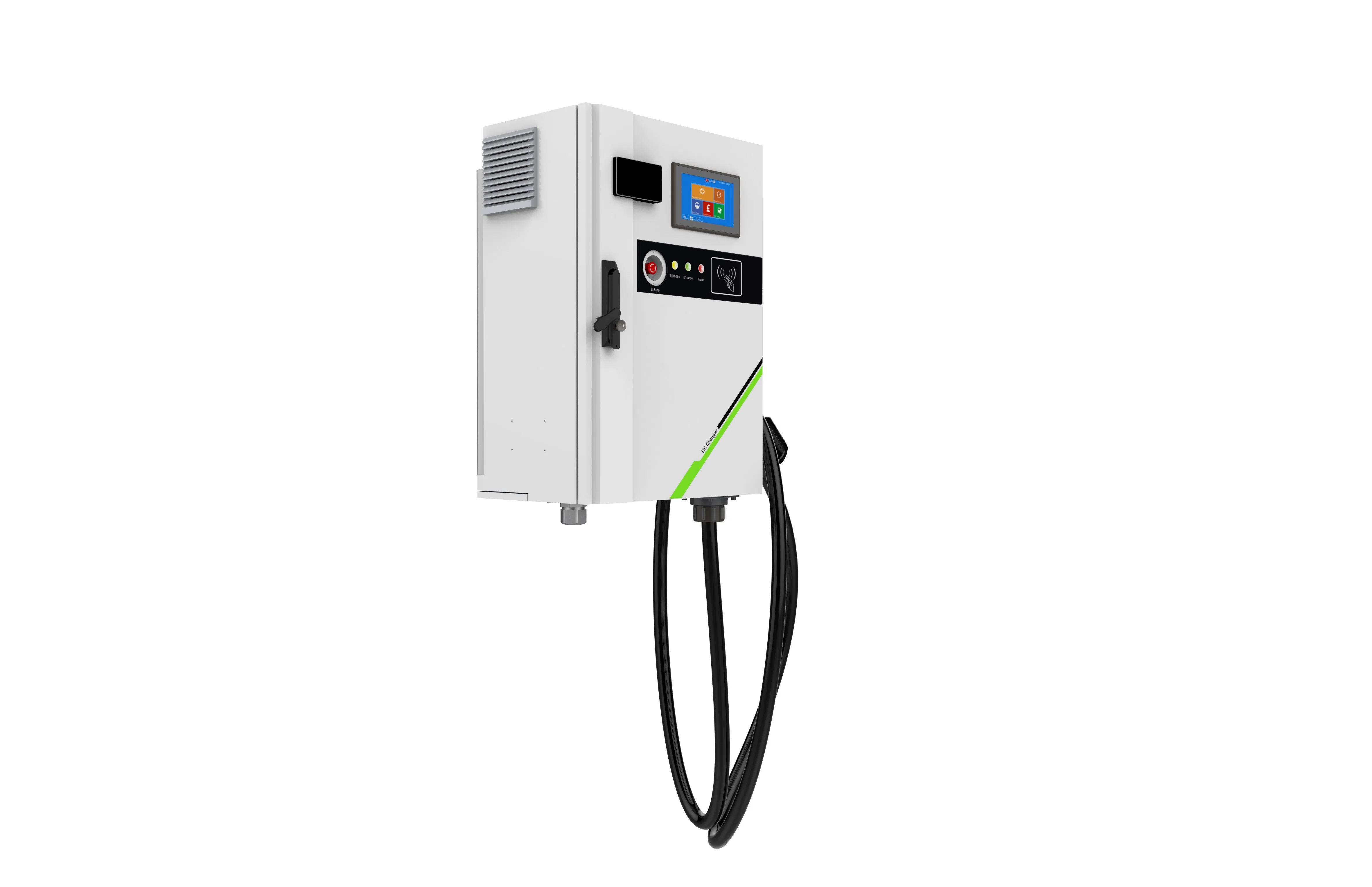 Hiconics Fast EV Charger, Charging Station for Public Use with Ocpp 1.6j