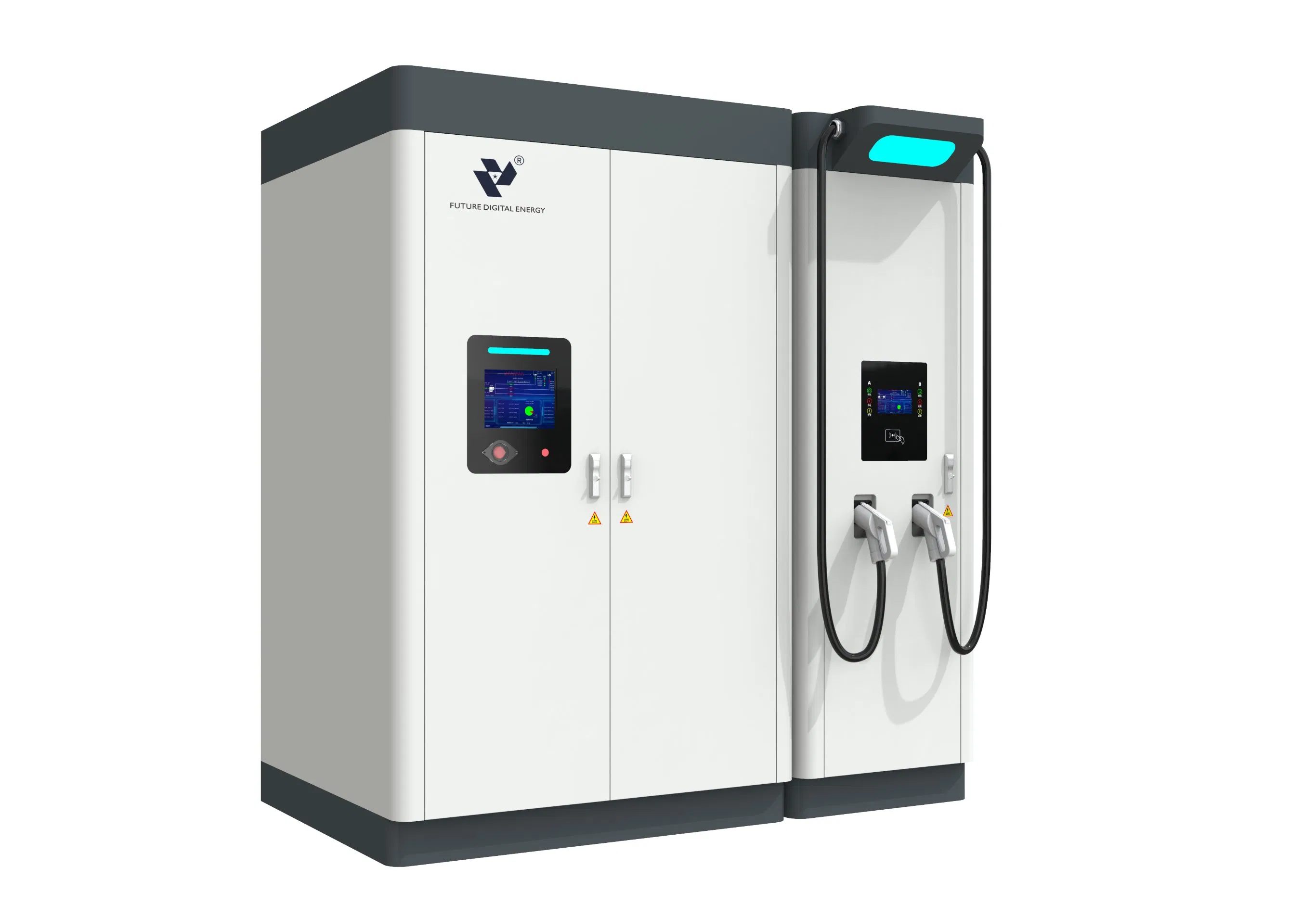 Commercial Electric Car Charger Station with Solar Power Station New Energy Floor-Mounted EV DC Fast Charging Station