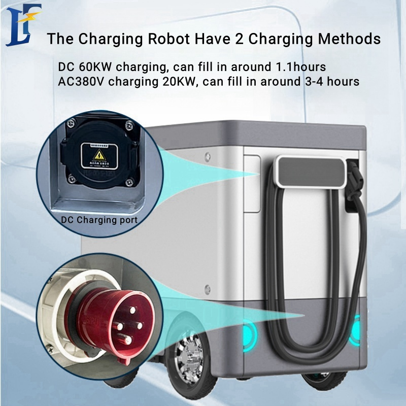 Factory Supply Ultra Fast DC Charge Electric Vehicle Charging Portable EV Robot Charger Station LiFePO4 All in One Bess 1hour Model 3 Y S Byd Remote Control