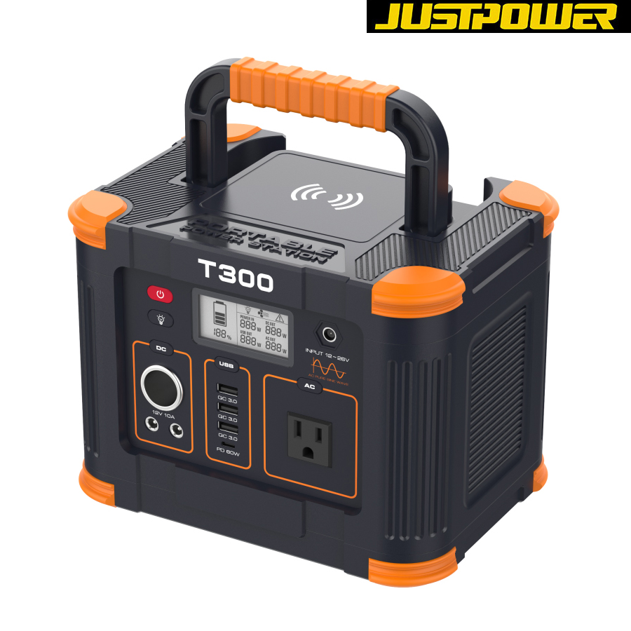 300wh Portable Power Station Storage Ternary Cell Battery EV Charging Station Solar Powered