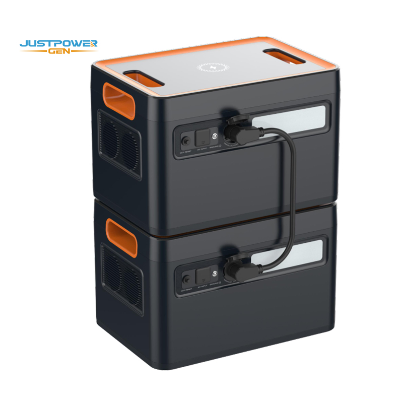 2400W Portable Power Station LiFePO4 Storage Battery EV Charging Station Solar Powered