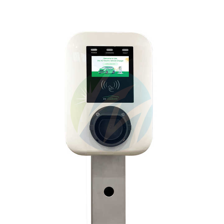 RFID Card AC 7kw 11kw 22kw EV Charger 5m Cable Type 2 Gbt Plug Holder on Wall Box EV Charger