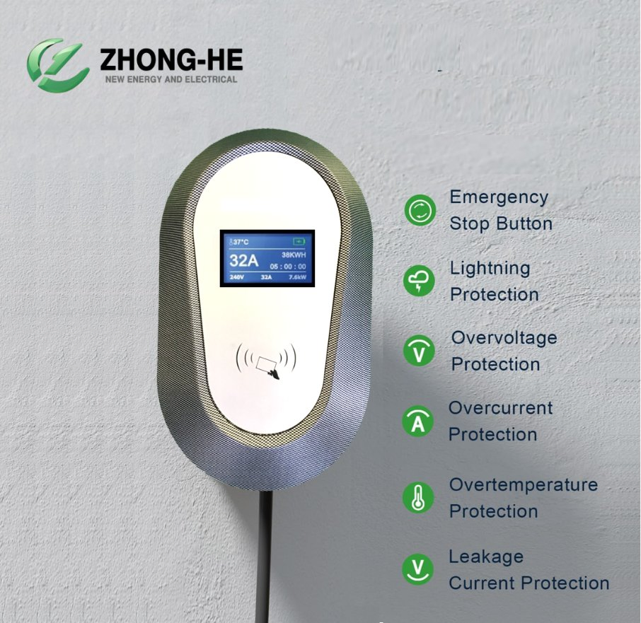 Electric EV Charger Type 2 Type1 AC Wall Box Car Charger