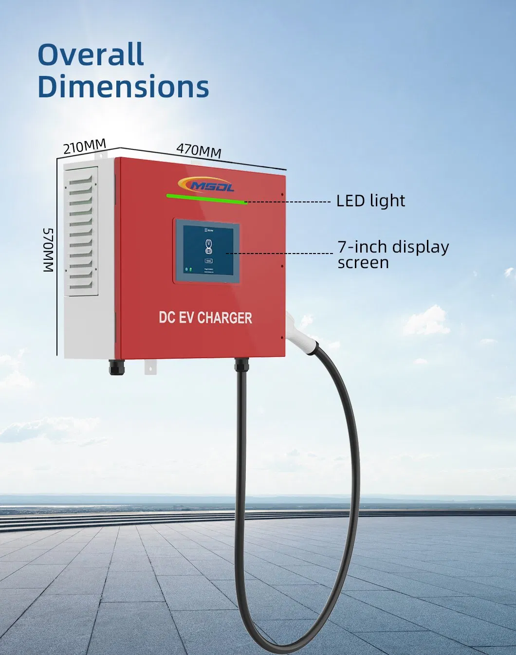 Intelligent 20-40kw DC EV Charger with Ocpp Protocol for Charging Station Networks