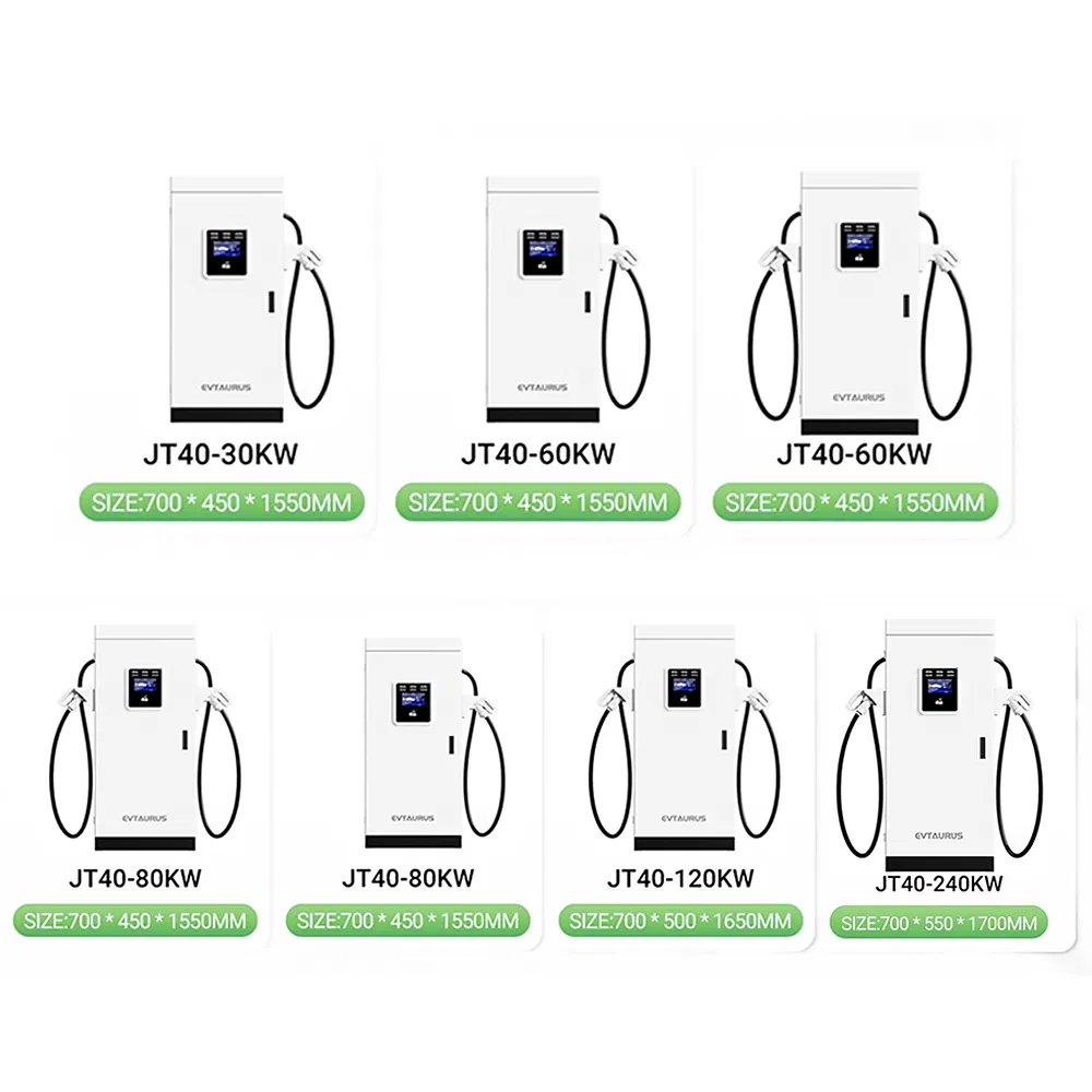 Commercial Smart Dual Gun CCS DC Electric Car EV Charger Station 60kw 80kw Fast EV Car Public Charging Station
