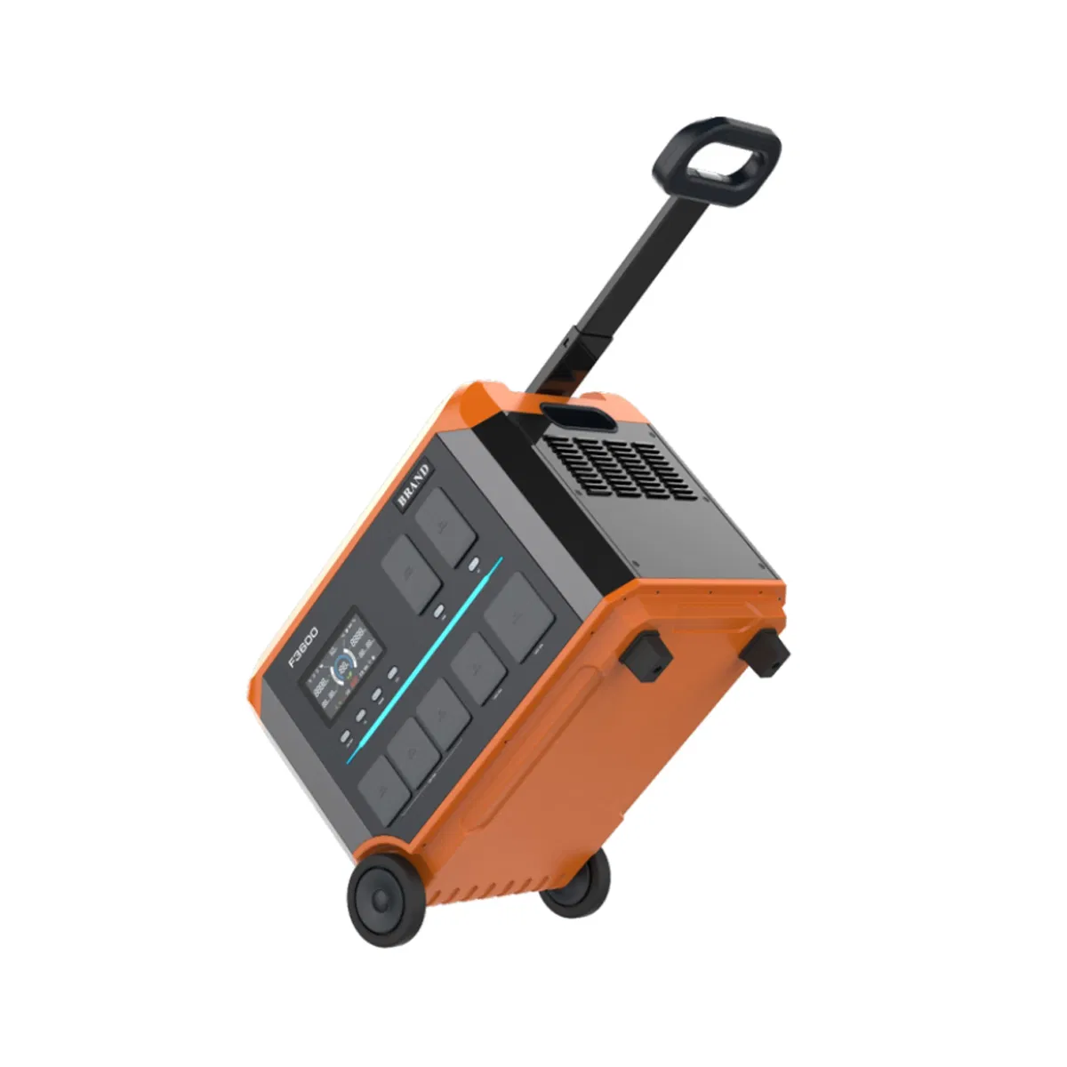 3600W LiFePO4 Lithium Ion Batteries Solar System Portable Power Station EV Charging Station Solar Powered