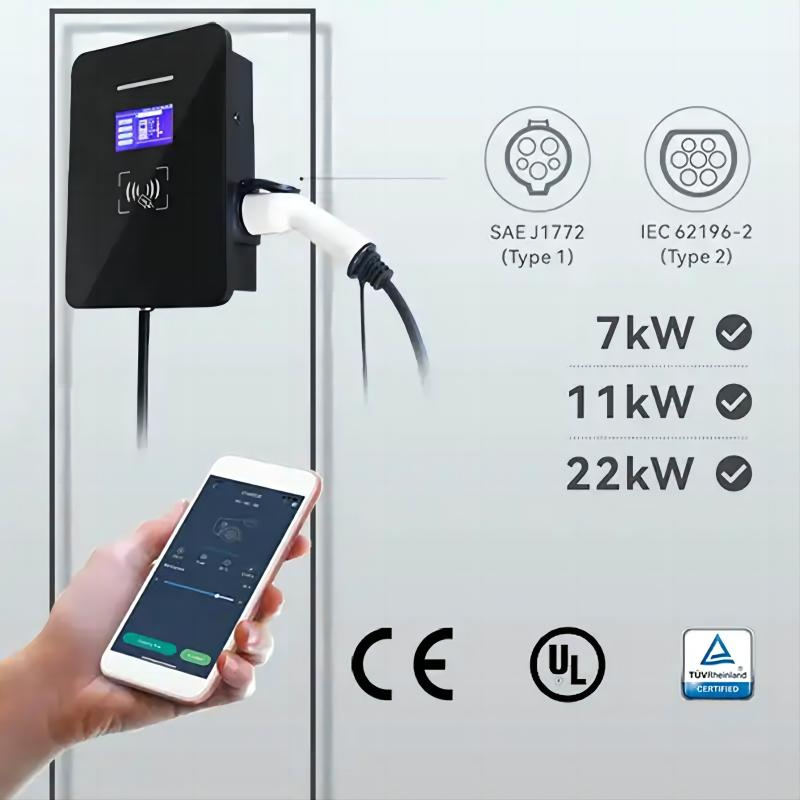 Nancome AC Wall Box Mounted Mode2 Teslas Mart EV Mobile Charger Pile
