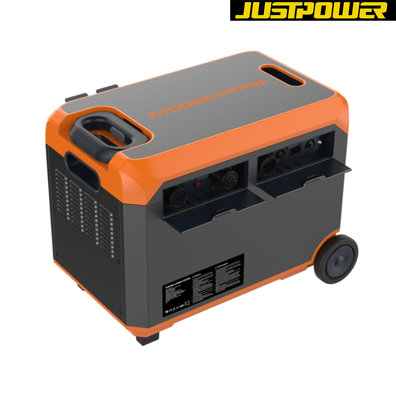 3600wh Portable Power Station LiFePO4 Storage Battery EV Charging Station Solar Powered