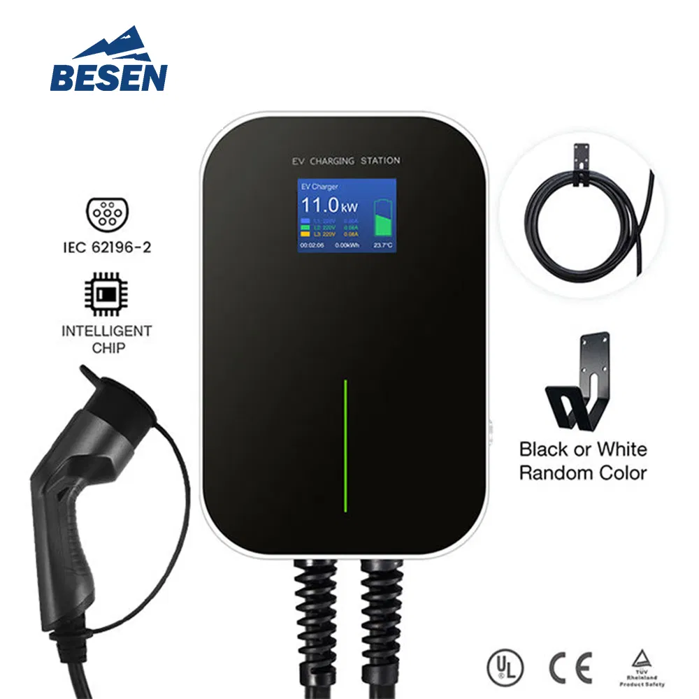 AC 32A 3 Phase 22kw Box Wall EV Wallbox Charger for Home Using