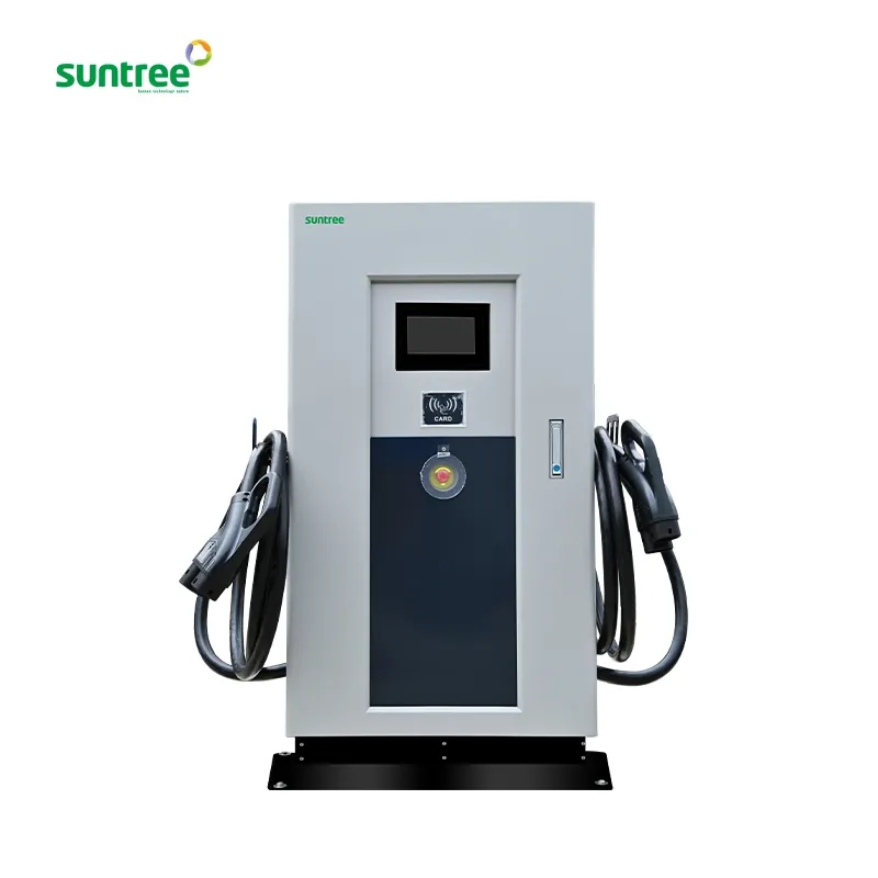 Suntree Hot Sale Floor Mounted EV Charger 30kw 40kw 60kw Level 3 Public Commercial EV Ultra DC Electric Fast Charging Station