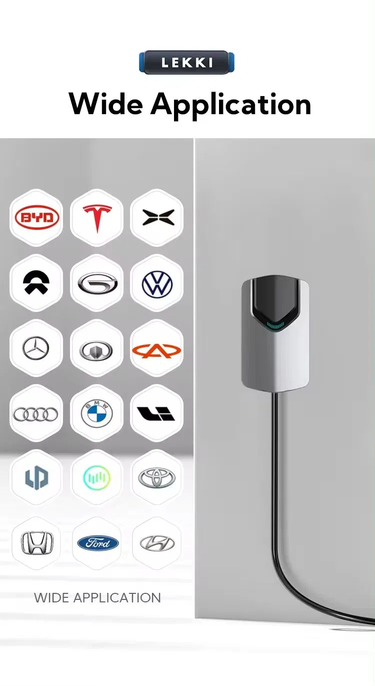 22kw AC EV Charger Wall Box Type 2 Fast Charging Wall-Mounted DC EV Charging Stations for Electric Cars Car Charger 32A