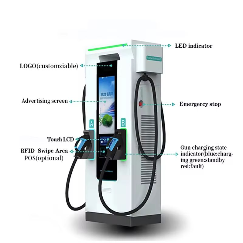 Ultra Fast 60kw-180kw DC Commercial EV Charging Station New OEM Car Charger for Electric Vehicle