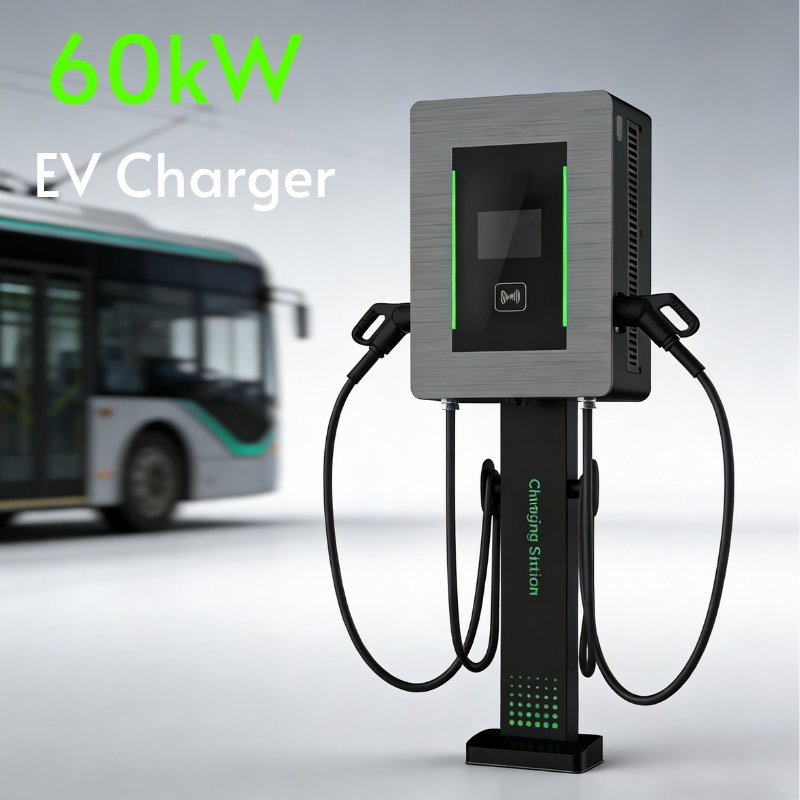 Manufacturer Price Floor-Mounted Dual-Gun 60kw Car Charger with CE