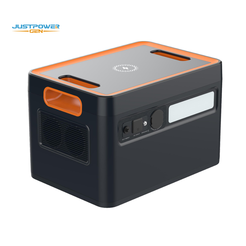 2400W Portable Power Station LiFePO4 Storage Battery EV Charging Station Solar Powered