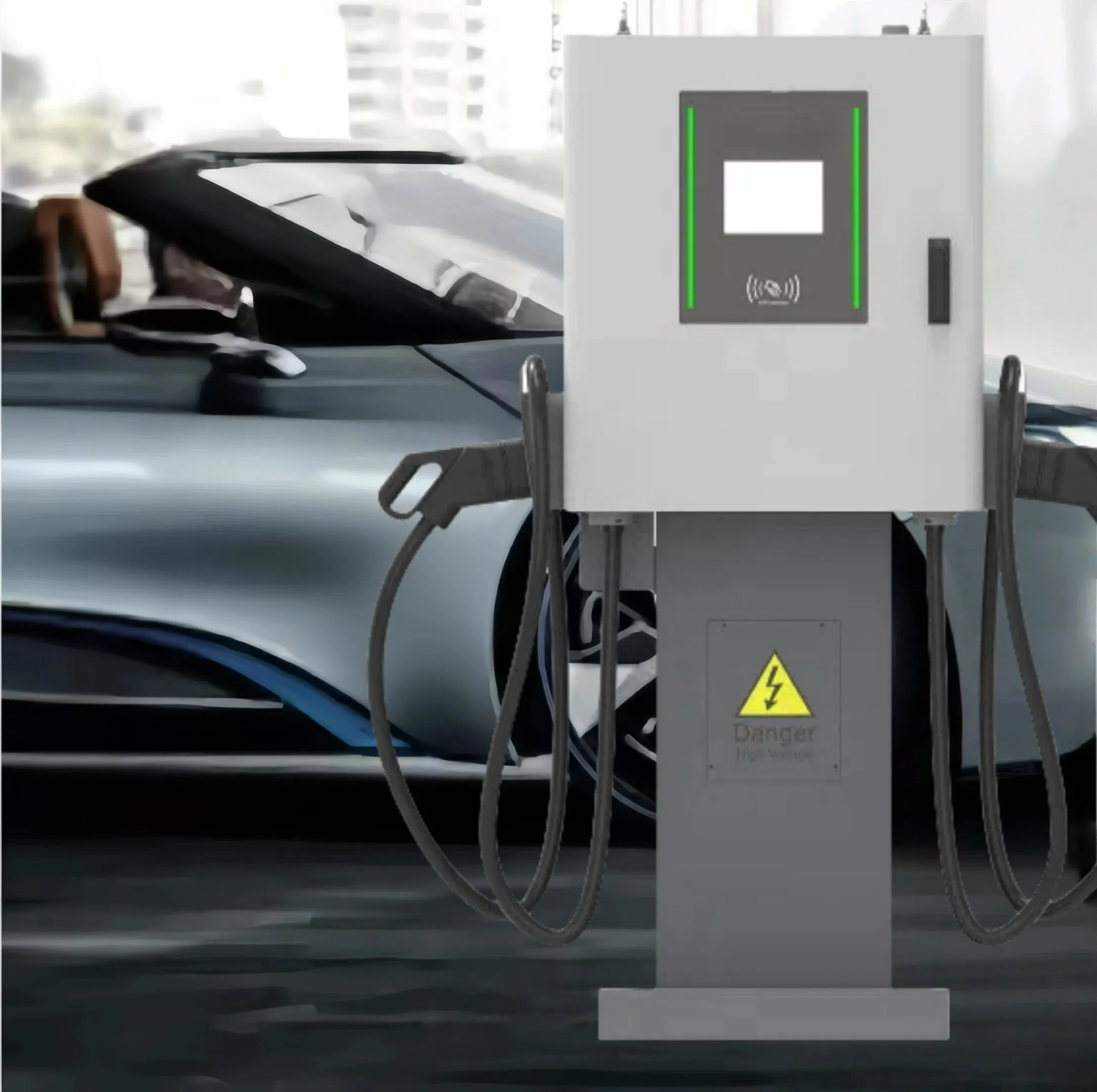 Guhe OEM Smart Double Gun 40kw EV Car Public Charging Station Solution Ocpp Commerical CCS2 CCS1 40kw DC Fast Charger