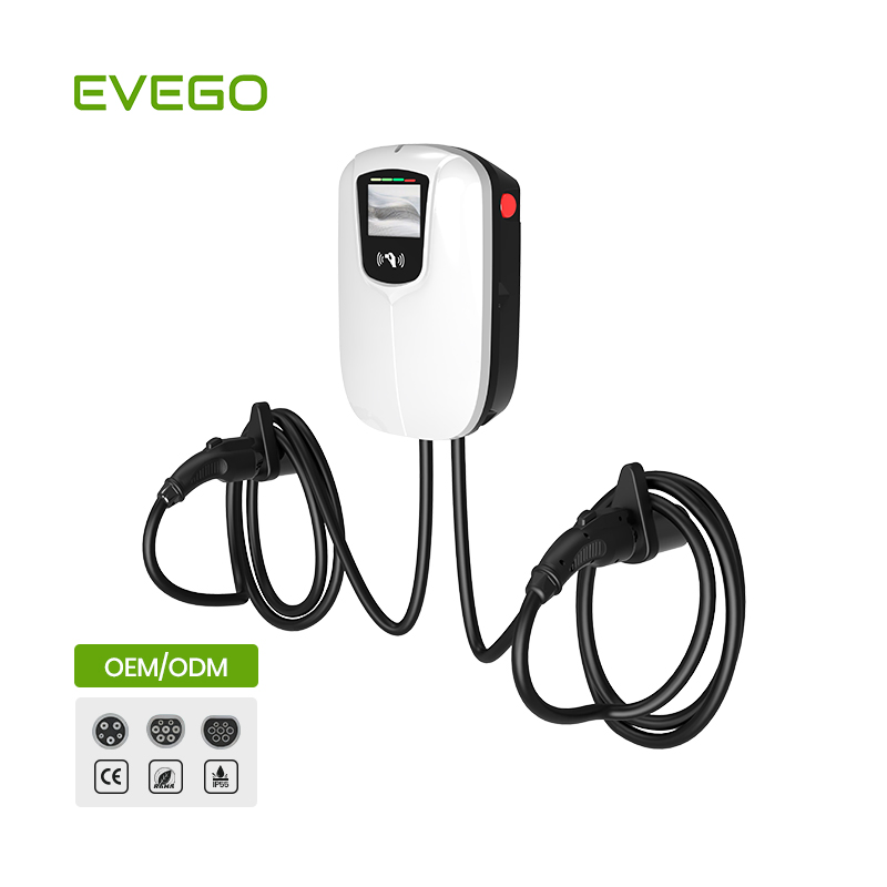 Ocpp Double Gun 44kw AC EV Charger with RFID Function