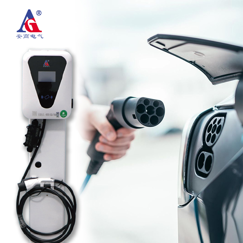 AG-7kw Floor Mounted Alternating Current EV Car Charger for Intelligent Interaction Charging Pile