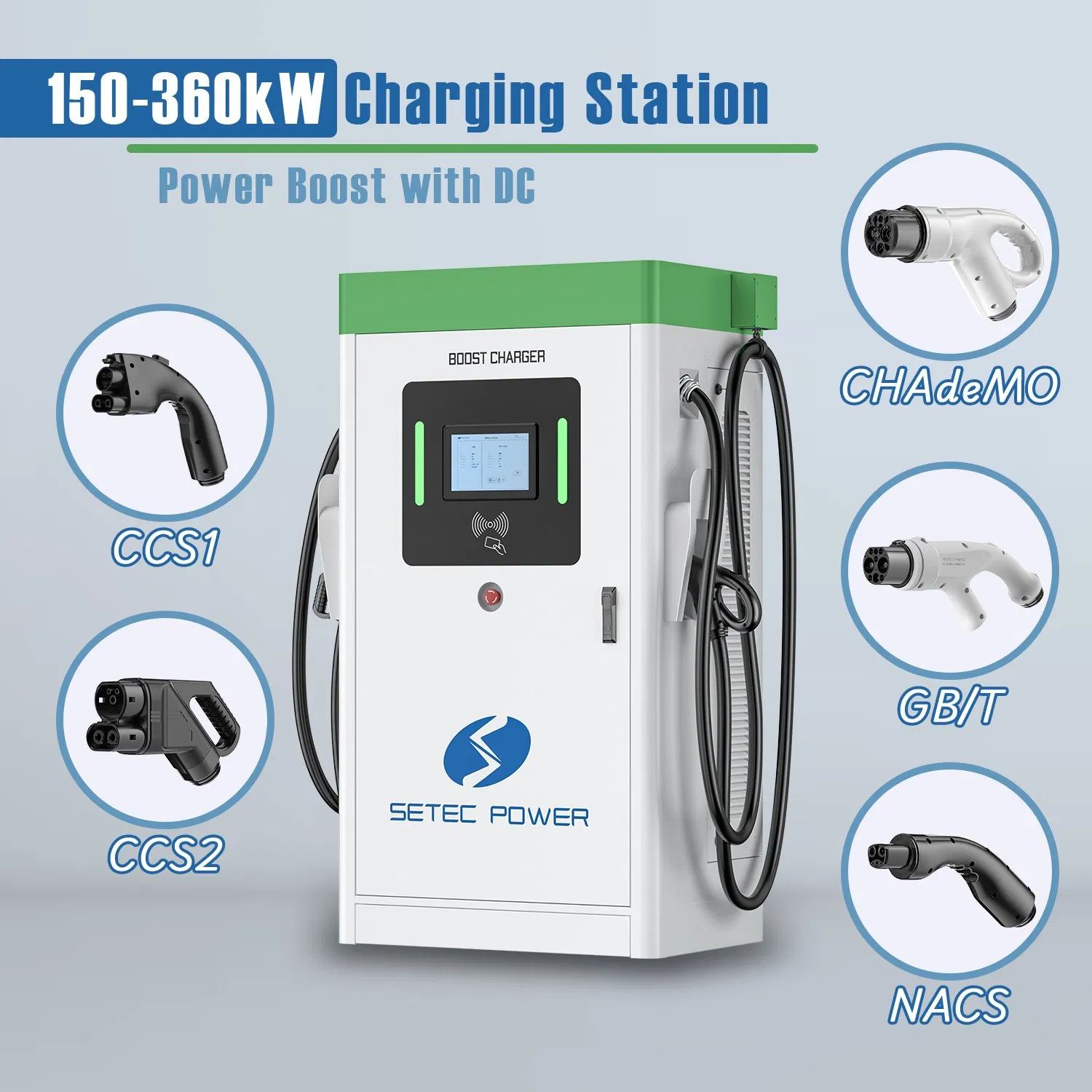 SETEC POWER Ultra-Fast Level 3 DC Electric Vehicle Charger: 150kW to 360kW PowerBoost EV Charging Station