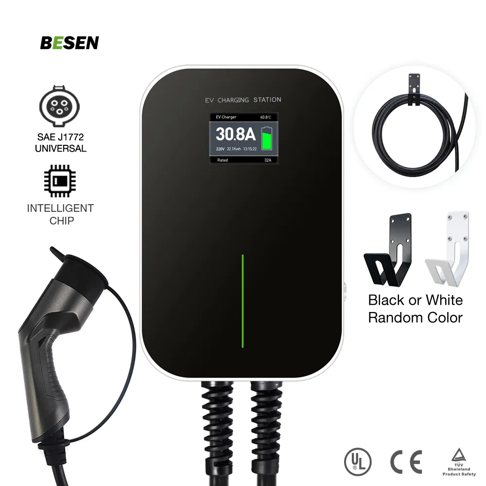 Evse 220V Electric Car Charger AC EV Wall Box Charger 10kw EV Charger with Type2 Plug 16A 3phase for Nissans Leaf E-Plus