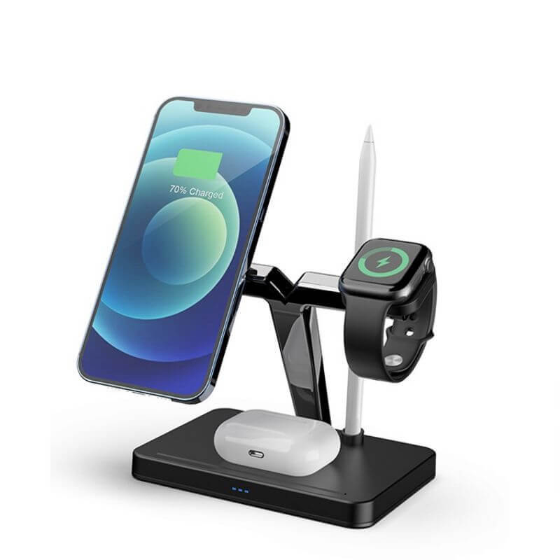 Magnetic Wireless Charger Station (4-in-1) for iPhone &amp; Android